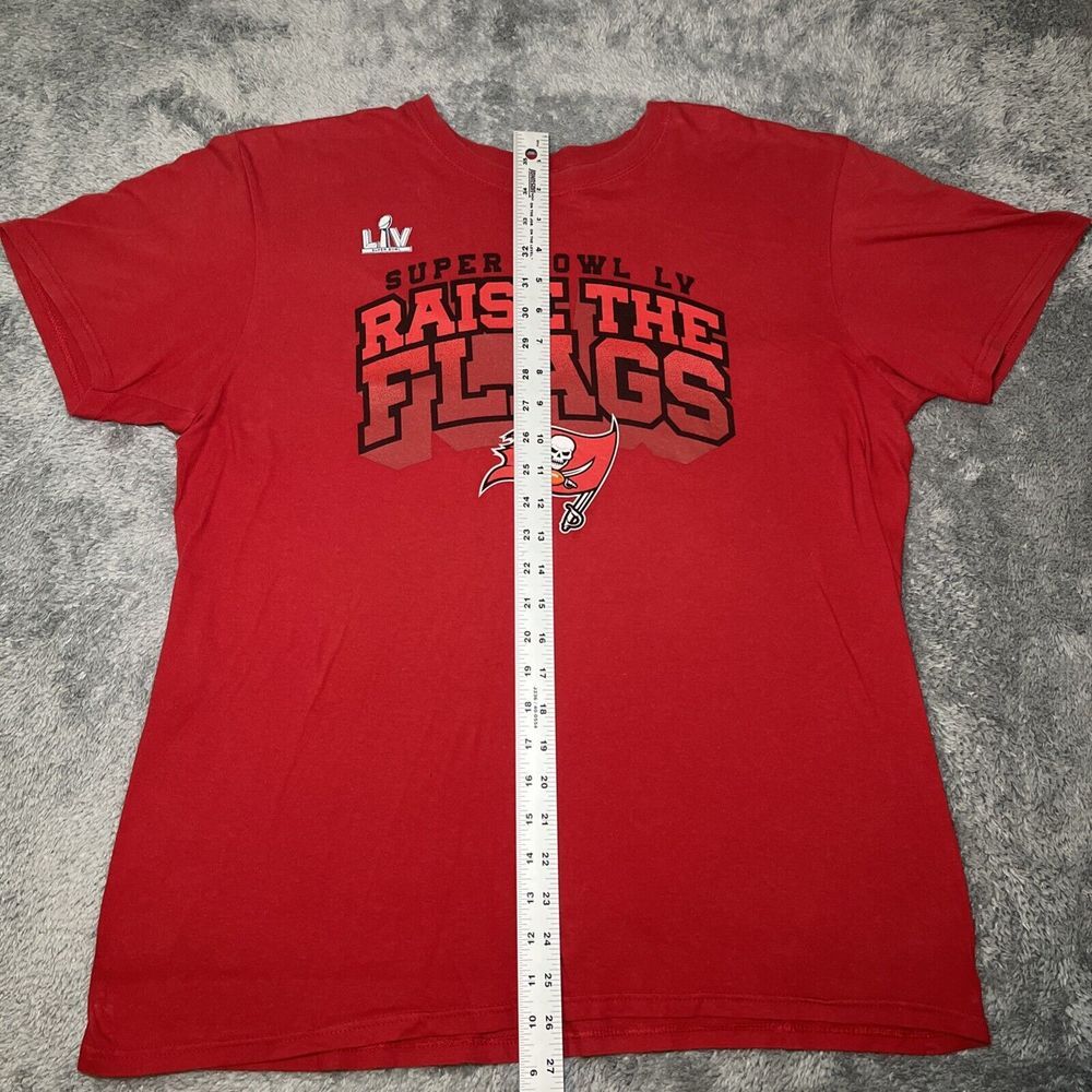 Tampa Bay Buccaneers Super Bowl LV Raise The Flags Short Sleeve Men's Large - Picture 3 of 14